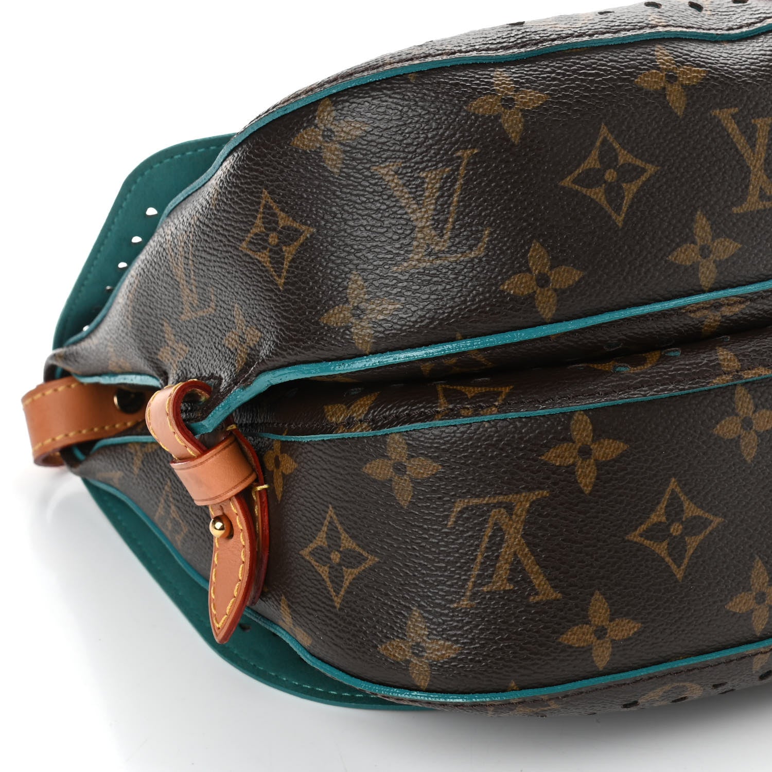Louis Vuitton Monogram SC Flore Saumur Teal 9 of 12