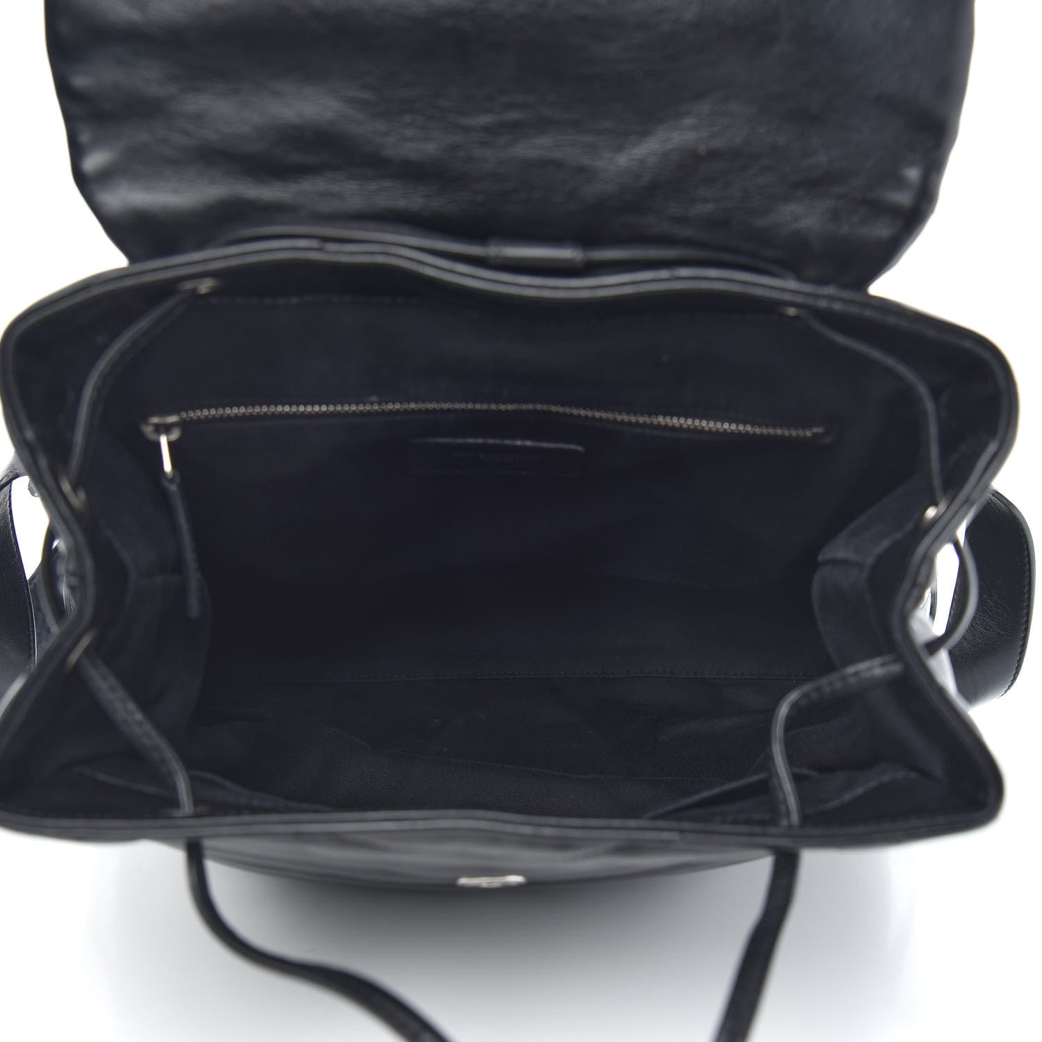 Saint Laurent Calfskin Y Quilted Monogram Medium Loulou Backpack Black 5 of 12