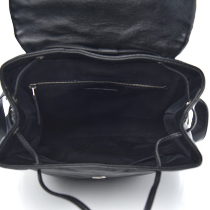 Saint Laurent Calfskin Y Quilted Monogram Medium Loulou Backpack Black 5 of 12