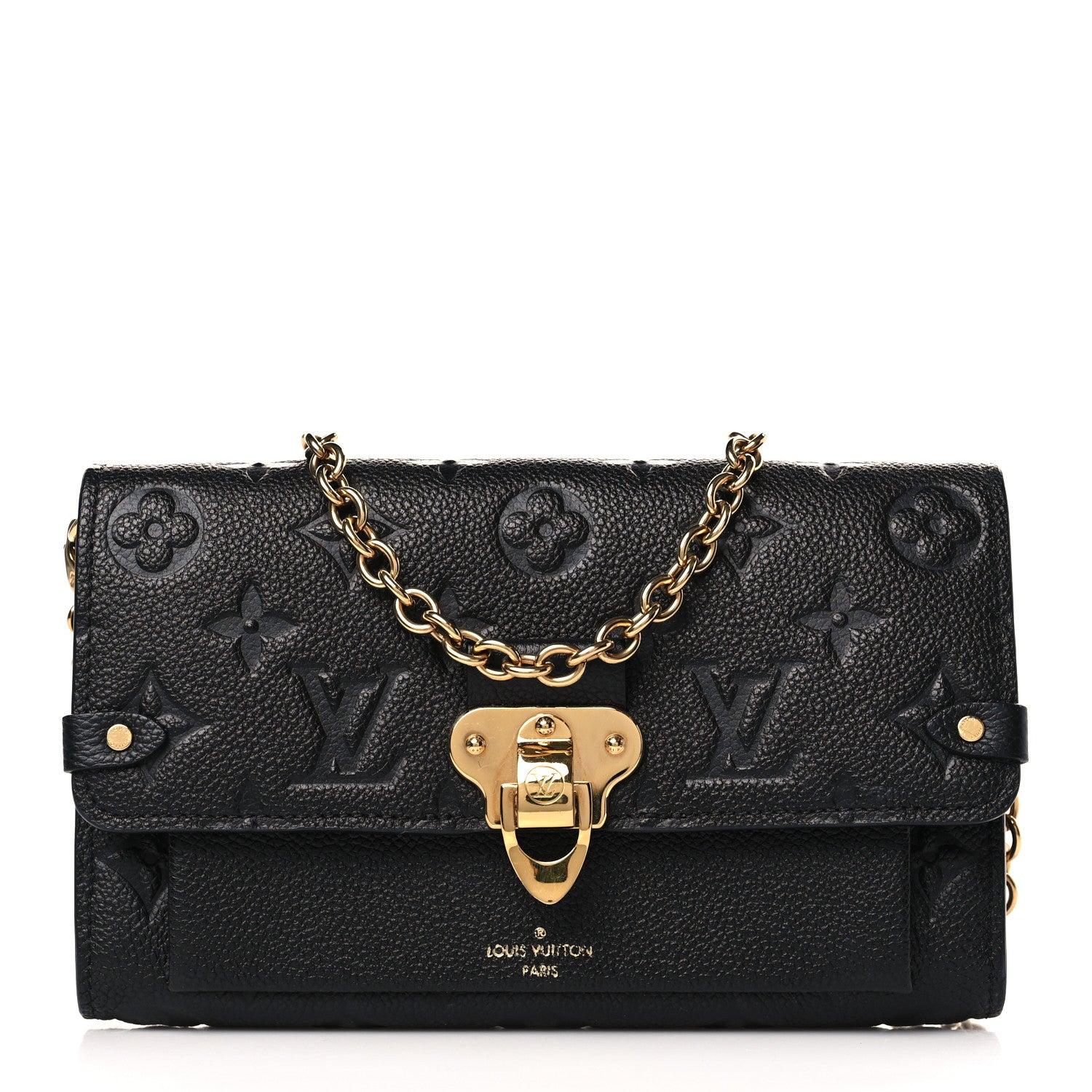Louis Vuitton Empreinte Vavin Chain Wallet Black 1 of 8