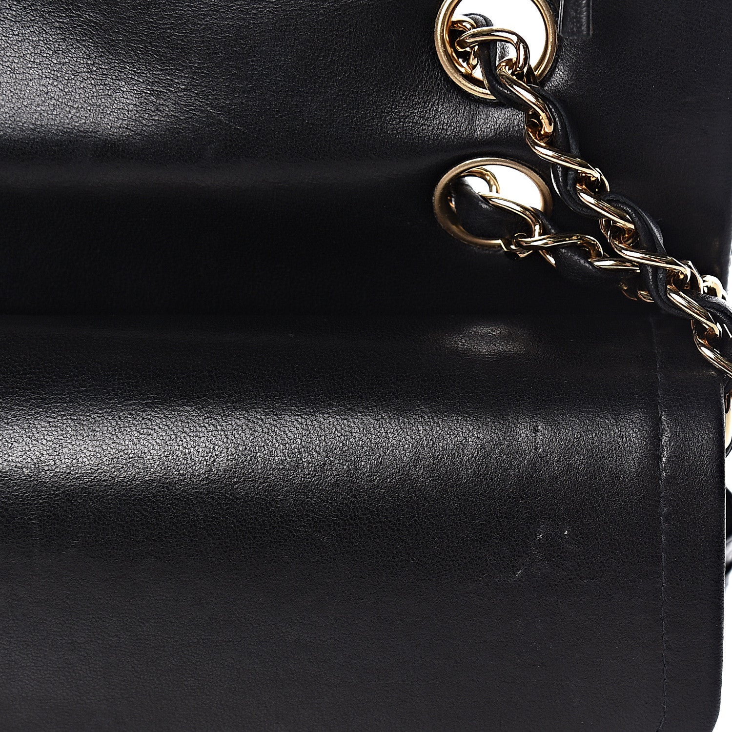 Chanel Lambskin Quilted Medium Double Flap Black 13 of 16