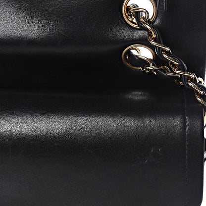 Chanel Lambskin Quilted Medium Double Flap Black 13 of 16