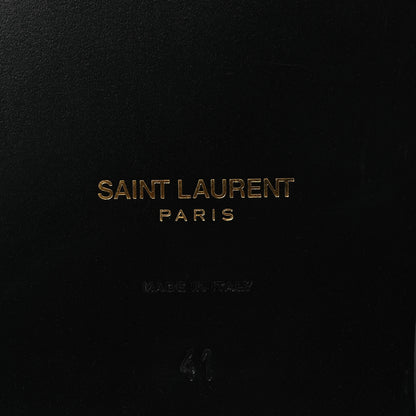 Saint Laurent Calfskin Mens Culver Flat Mules Sandals 41 Black 8 of 12