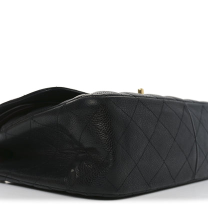 Chanel Caviar Quilted Jumbo Double Flap Black 16 of 19