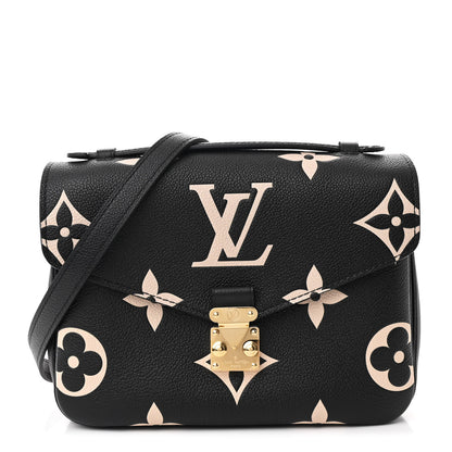 Louis Vuitton Empreinte Monogram Giant Pochette Metis Black Beige 1 of 11