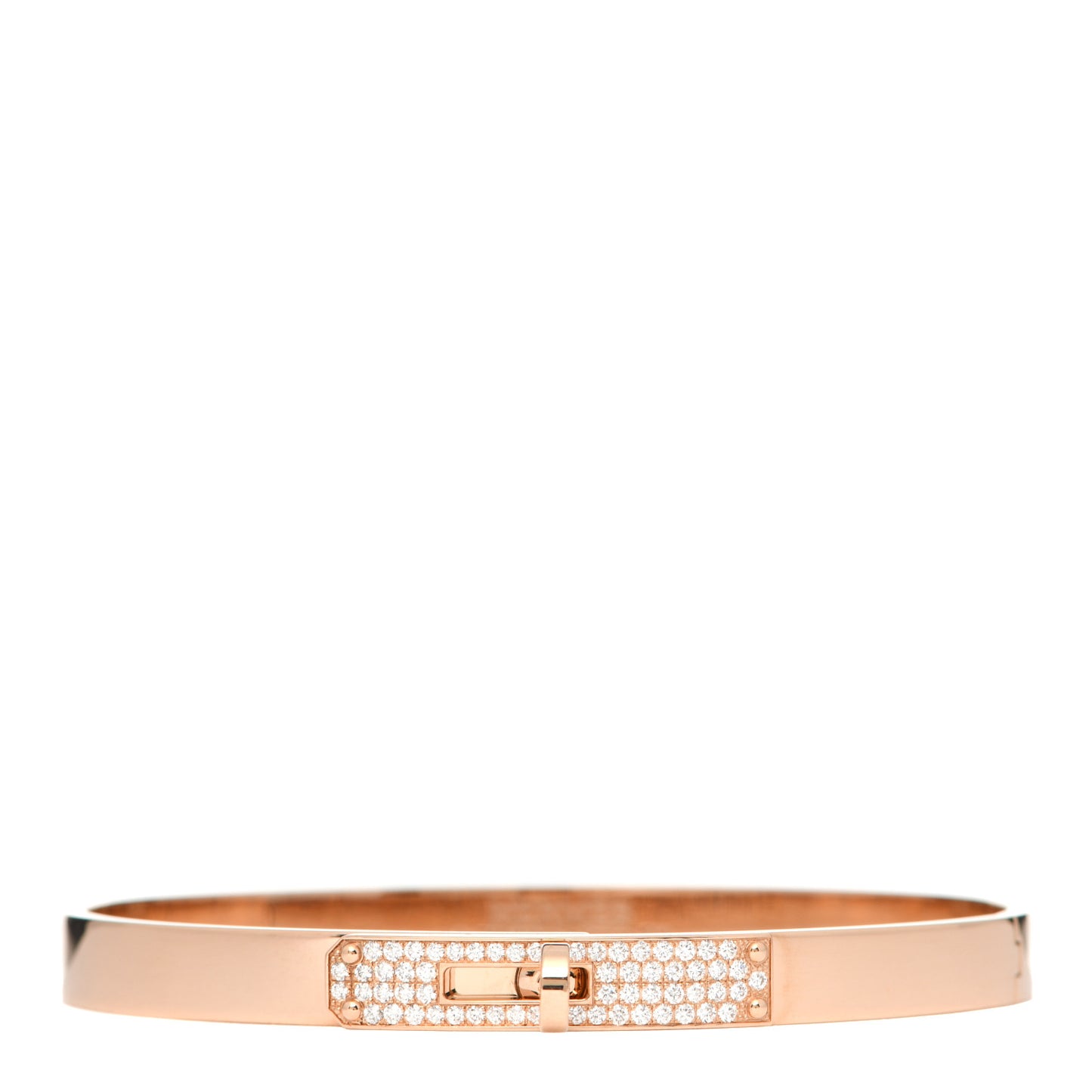 18K Rose Gold Diamond PM Kelly Pave Bracelet SH