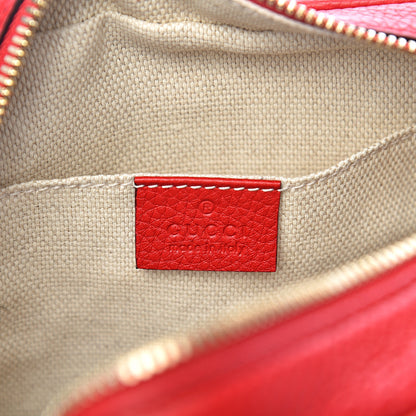 Gucci Pebbled Calfskin Small Soho Disco Bag Tabasco Red 5 of 9