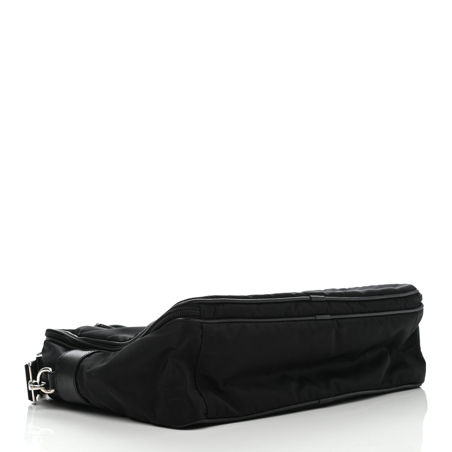 Prada Tessuto Nylon Saffiano Briefcase Black 3 of 7