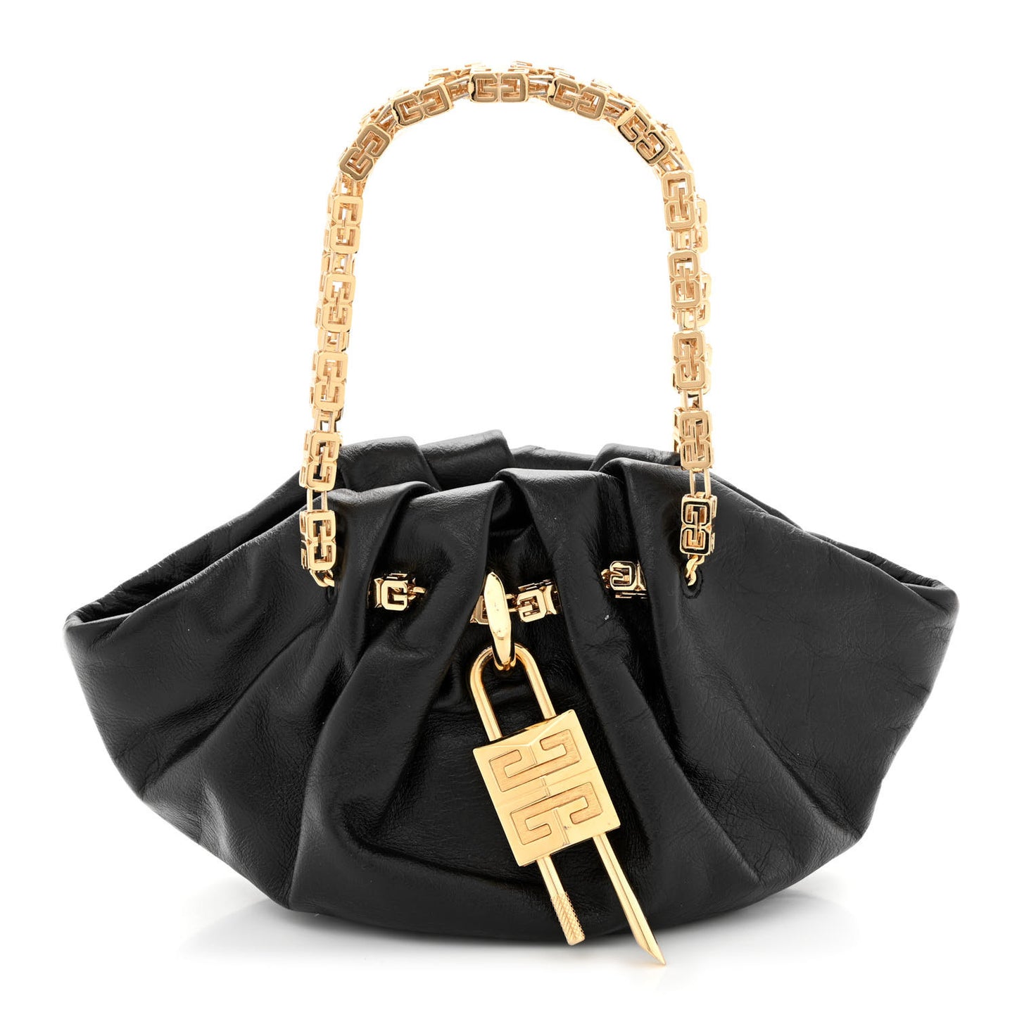 Calfskin Kenny Mini Shoulder Bag Black