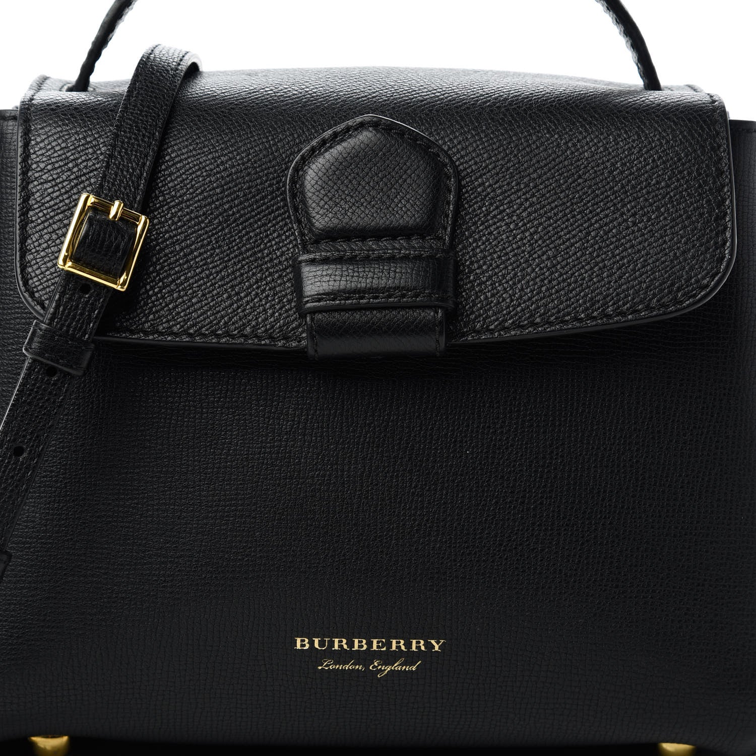 Burberry Derby Calfskin House Check Small Camberley Black 10 of 10