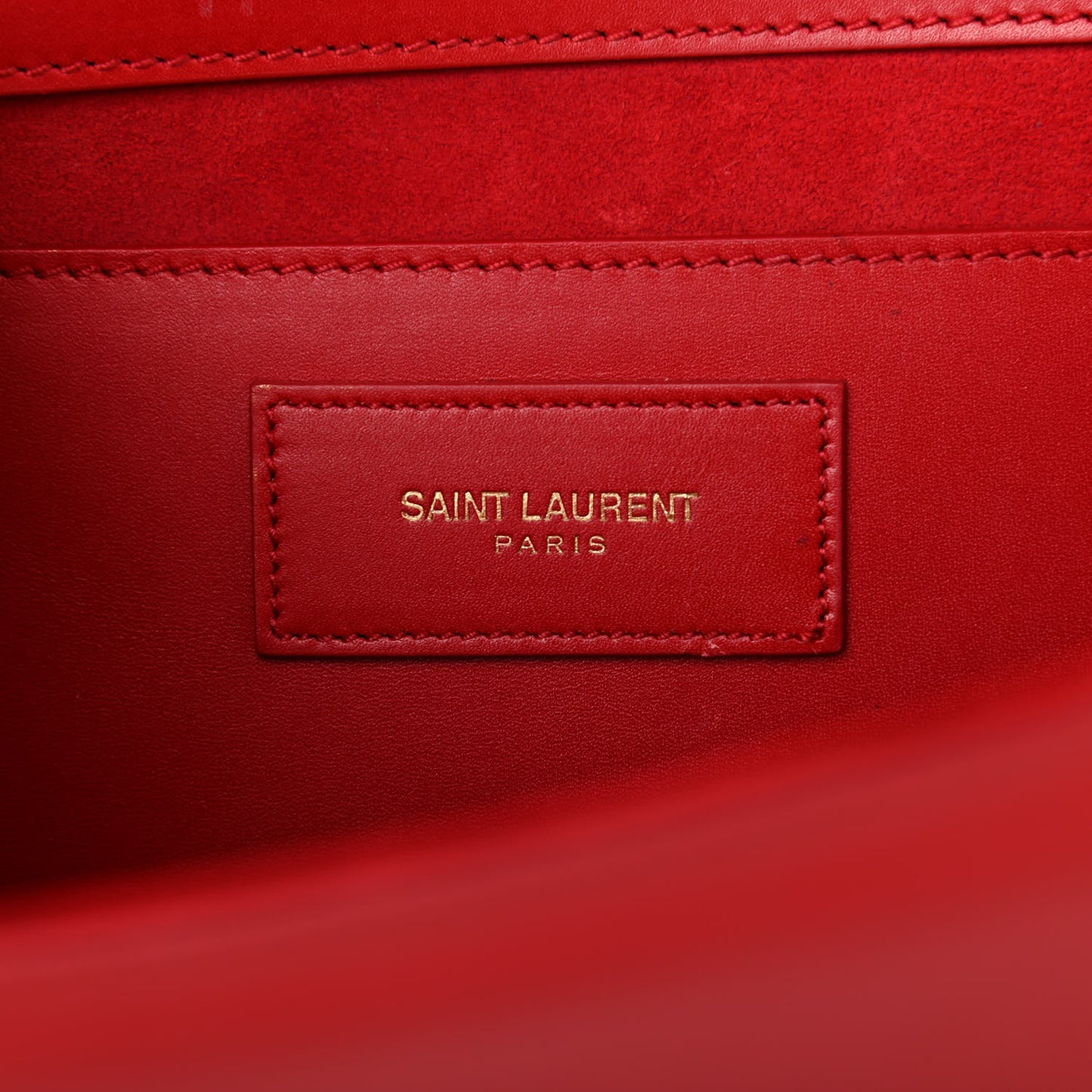 Calfskin Classic Monogram Cassandre Clutch Rouge Orient