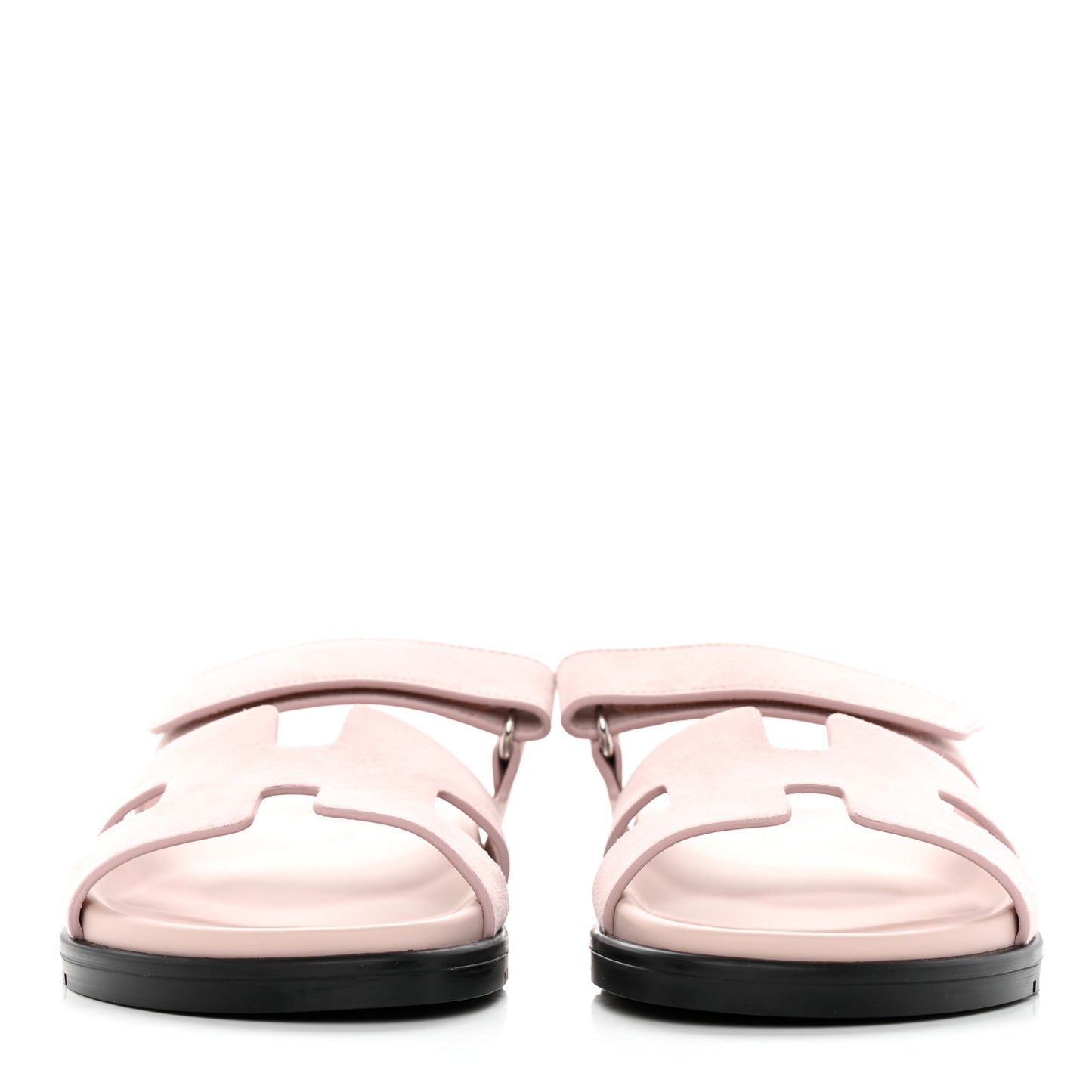 Suede Goatskin Womens Chypre Sandals 37.5 Rose Porcelaine