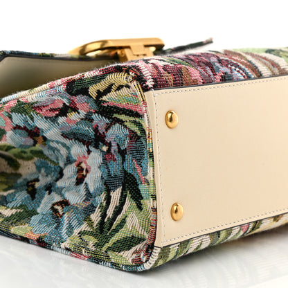 Valentino Garavani Jacquard Floral Small VSling Top Handle Bag White Multicolor 8 of 9