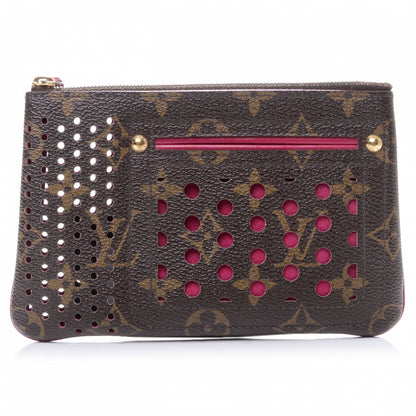 Louis Vuitton Monogram Perforated Pochette Plat Fuchsia 1 of 7