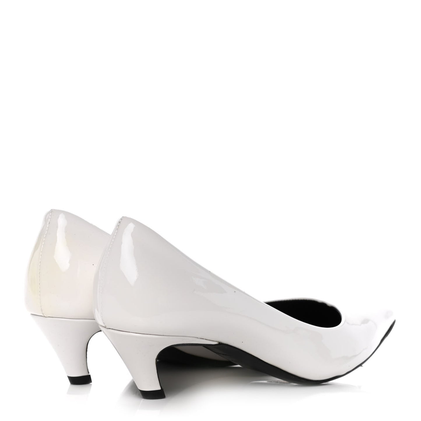 Patent Pointy Toe Pumps 38.5 White