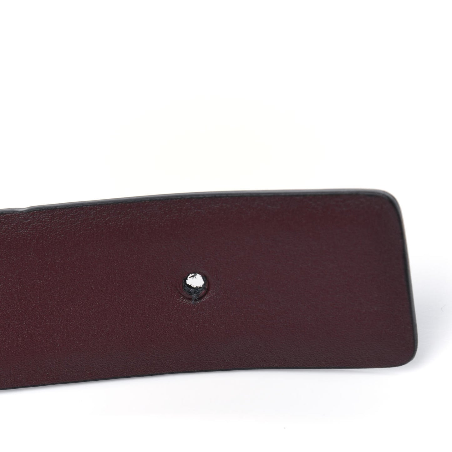 Calfskin CC Reversible Belt 95 Black Burgundy