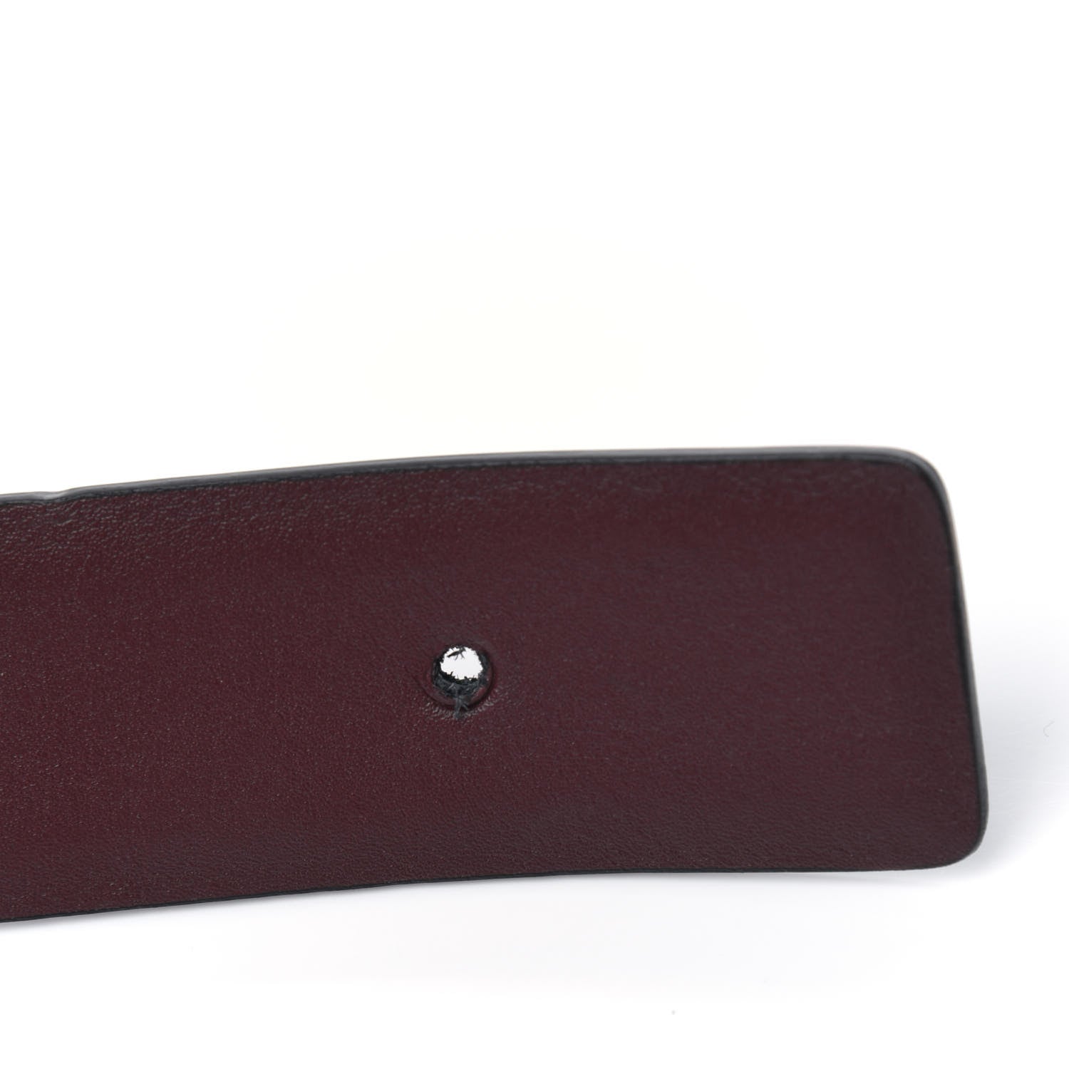 Chanel Calfskin CC Reversible Belt 95 Black Burgundy 4 of 5