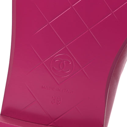 Chanel Lambskin Quilted CC Turnlock Loafers 39 Fuchsia 8 of 12