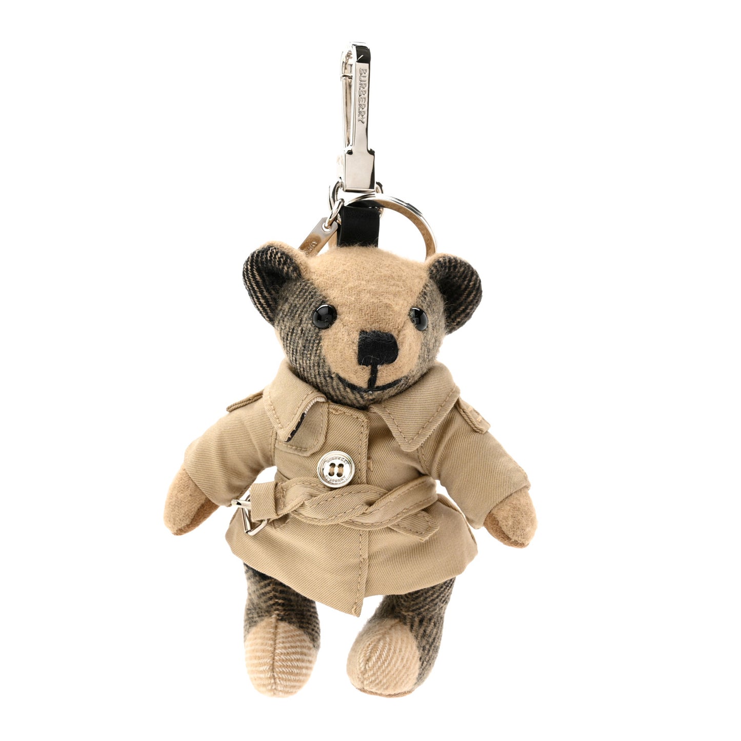 Cashmere Thomas Trench Teddy Bear Keychain Charm Camel