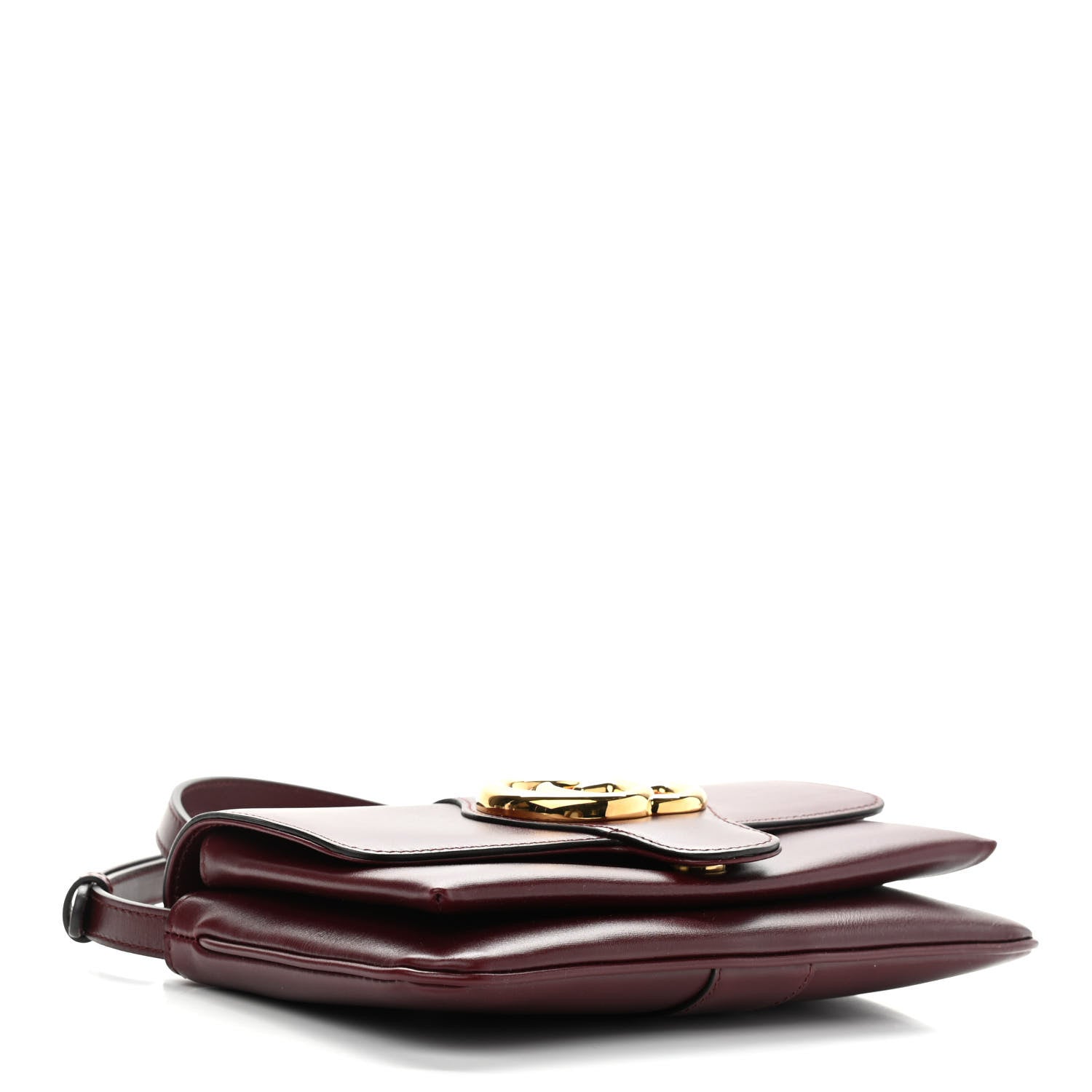Gucci Vitello Palmellato Lux Small Arli Flap Shoulder Bag Vintage Bordeaux 4 of 9