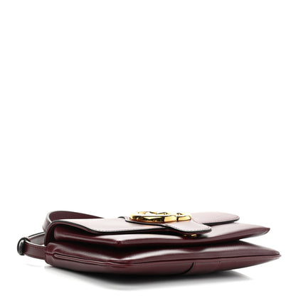 Gucci Vitello Palmellato Lux Small Arli Flap Shoulder Bag Vintage Bordeaux 4 of 9