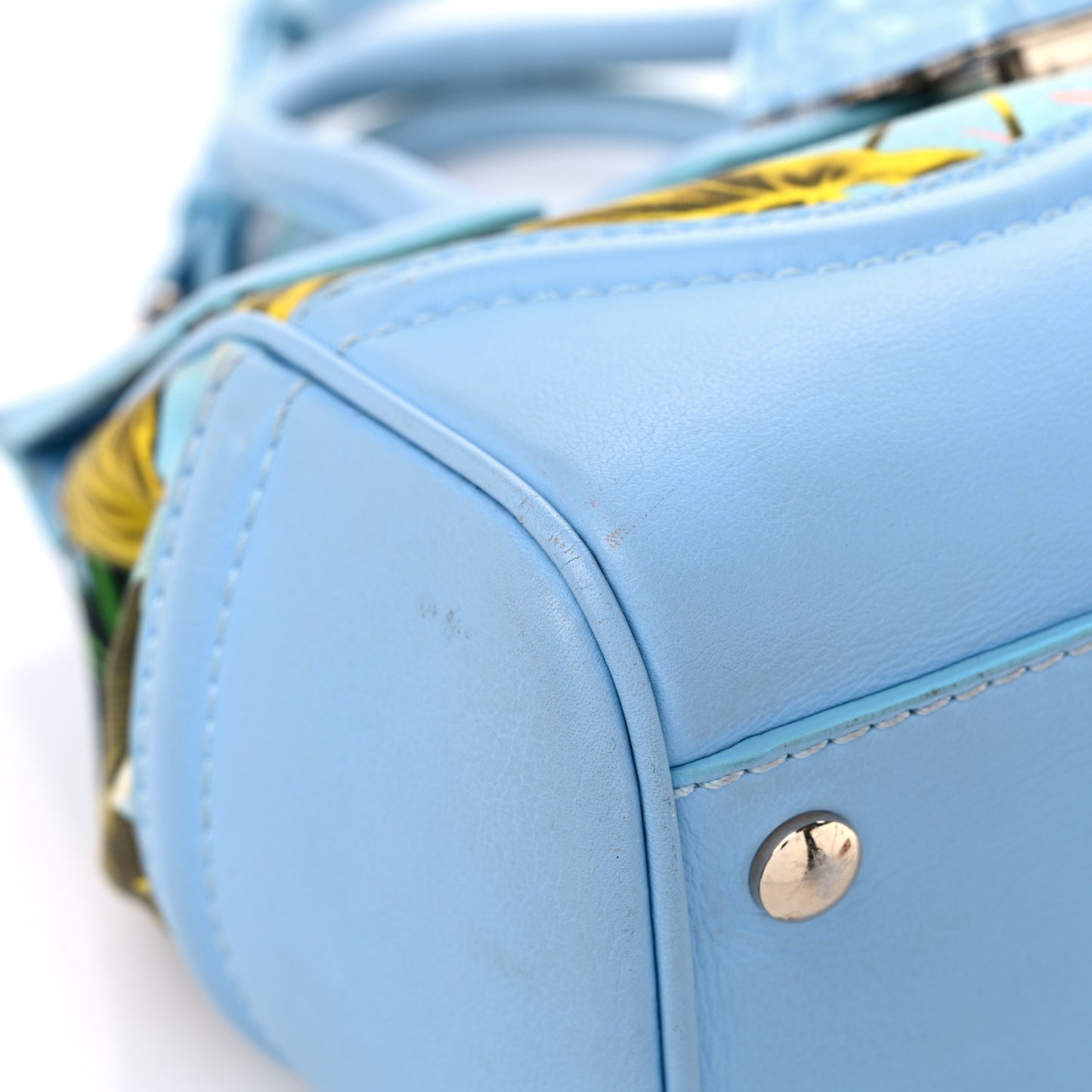 Calfskin Canvas Medium Palazzo Empire Bag Desert Palm