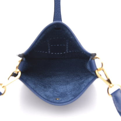 Hermes Taurillon Clemence Evelyne TPM Deep Bleu 5 of 11