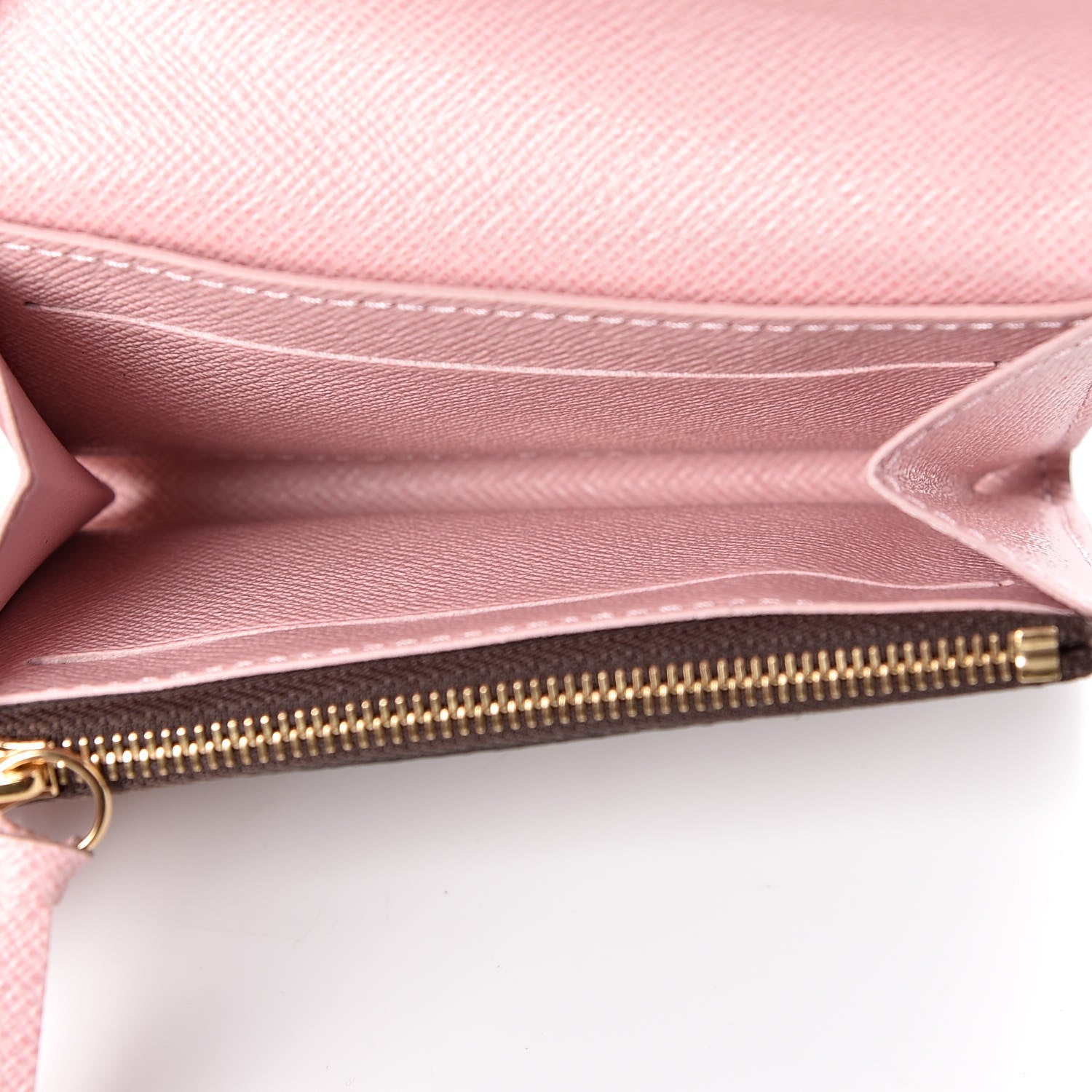 Louis Vuitton Damier Ebene Rosalie Coin Purse Rose Ballerine 5 of 7