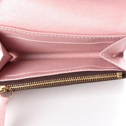 Louis Vuitton Damier Ebene Rosalie Coin Purse Rose Ballerine 5 of 7