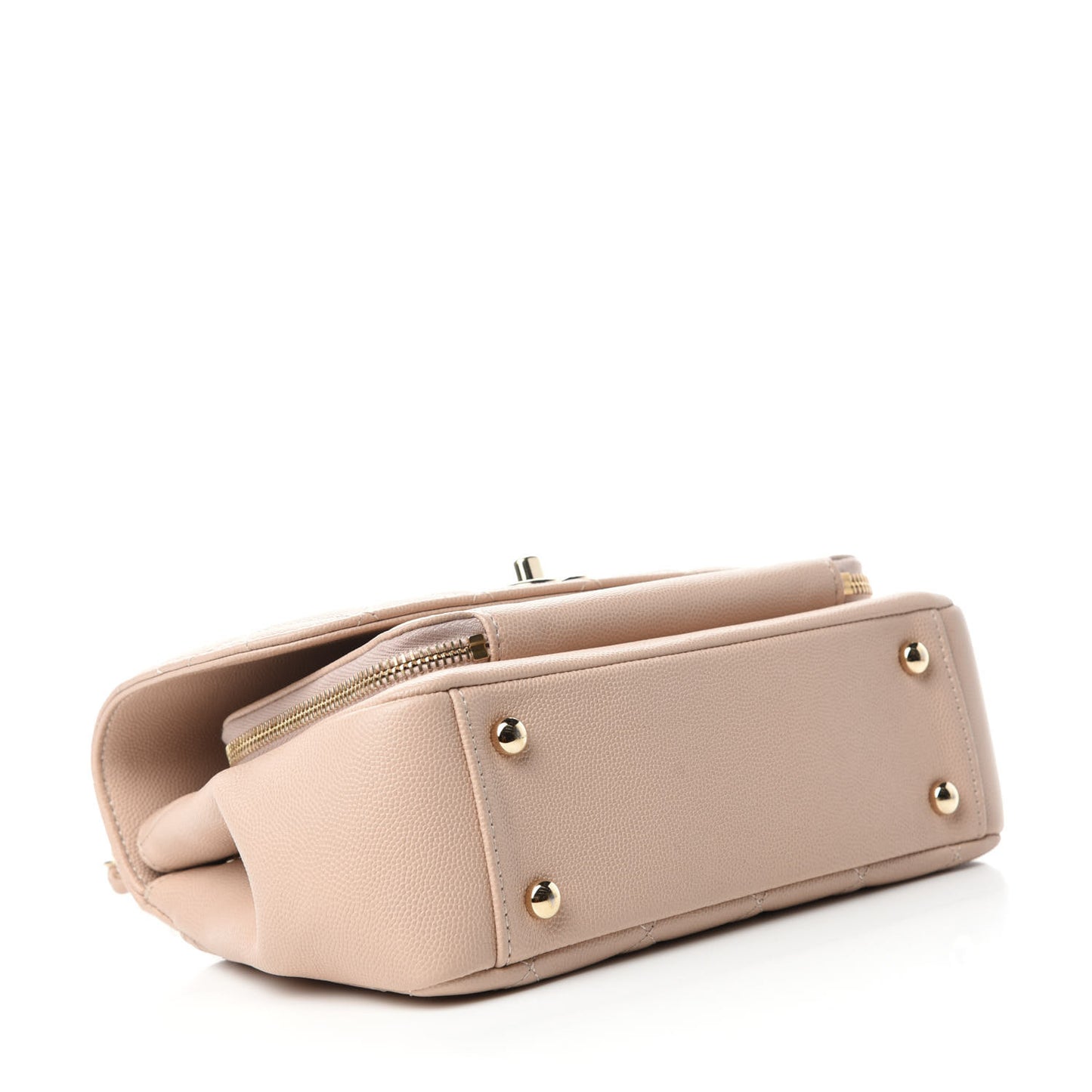 Caviar Quilted Medium Business Affinity Flap Beige