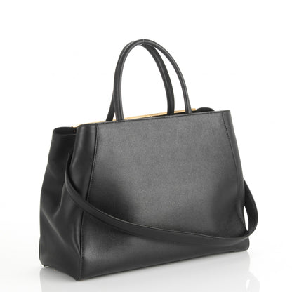 Fendi Vitello Elite Medium 2Jours Tote Black 3 of 7