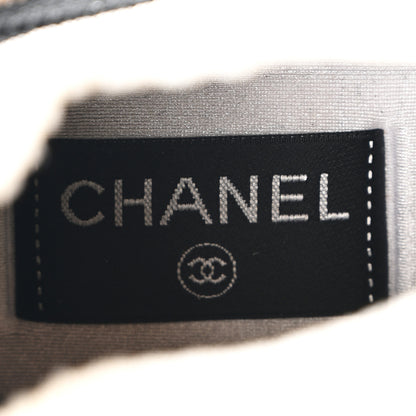 Chanel Mesh Suede Fabric Womens CC Sneakers 38.5 Light Pink White Black 8 of 11