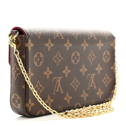 Louis Vuitton LOUIS VUITTON Monogram Pochette Felicie Chain Wallet Fuchsia 4 of 10