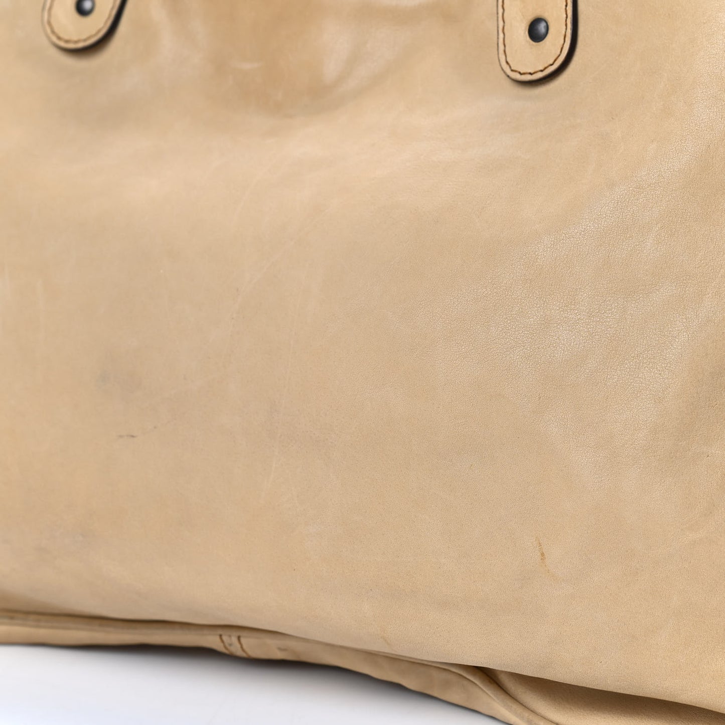 Calfskin Medium Gaucho Double Saddle Bag Ivory
