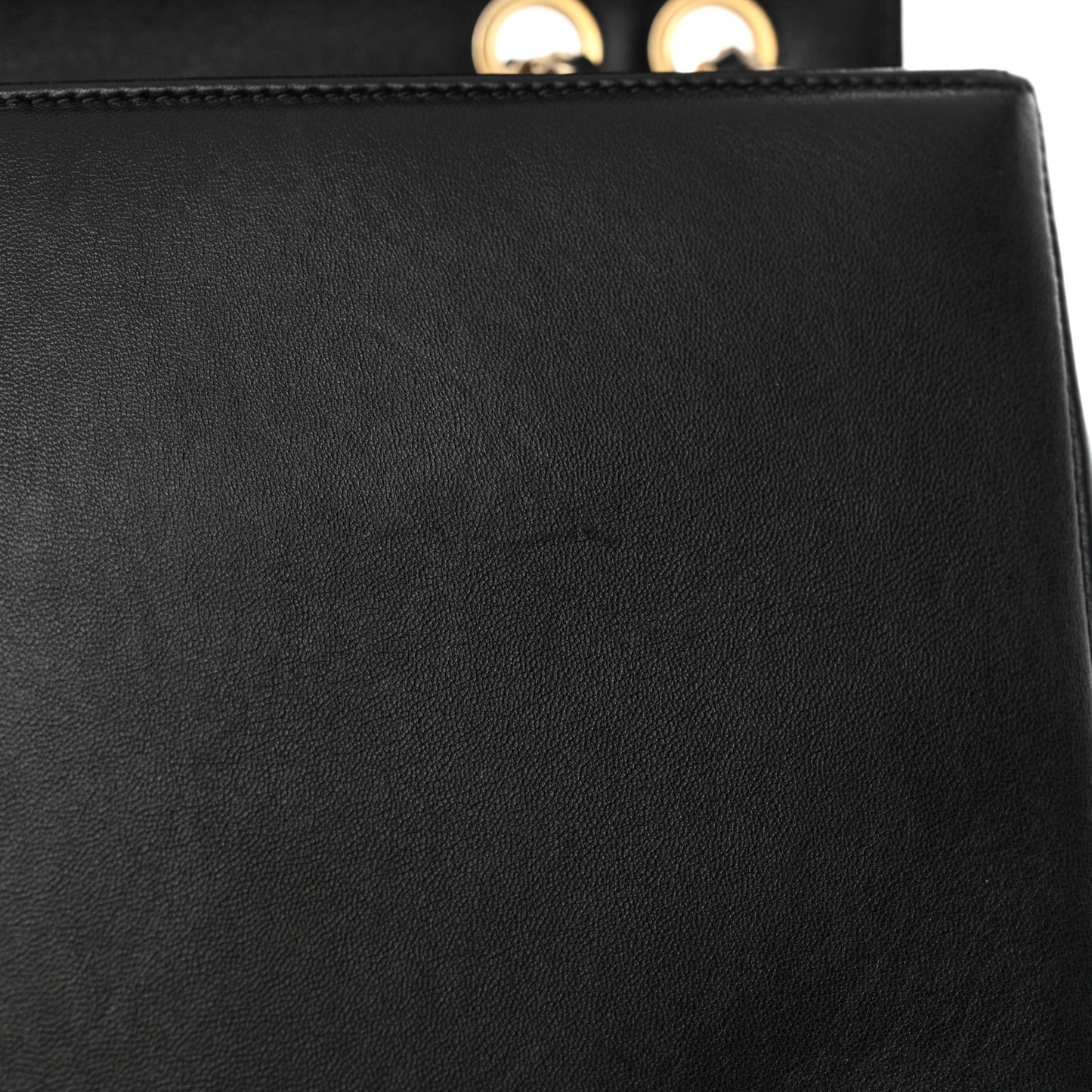 Lambskin Quilted Medium Diamond CC Flap Black