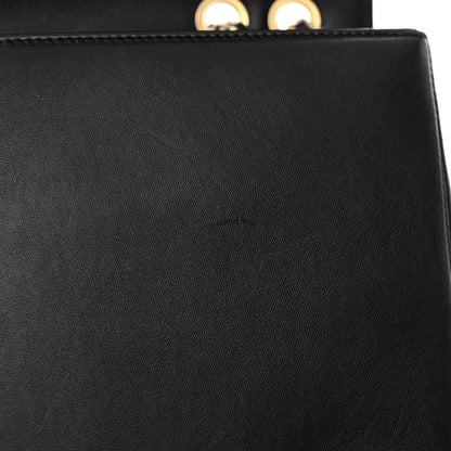 Chanel Lambskin Quilted Medium Diamond CC Flap Black 12 of 12