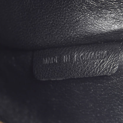 Burberry Signature Grain Calfskin Check Embossed Small Canterbury Tote Black 9 of 15