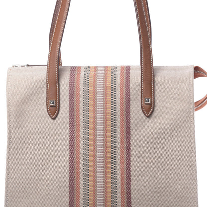 Hermes Toile Mira Ganges Tote Natural Multicolor 15 of 17