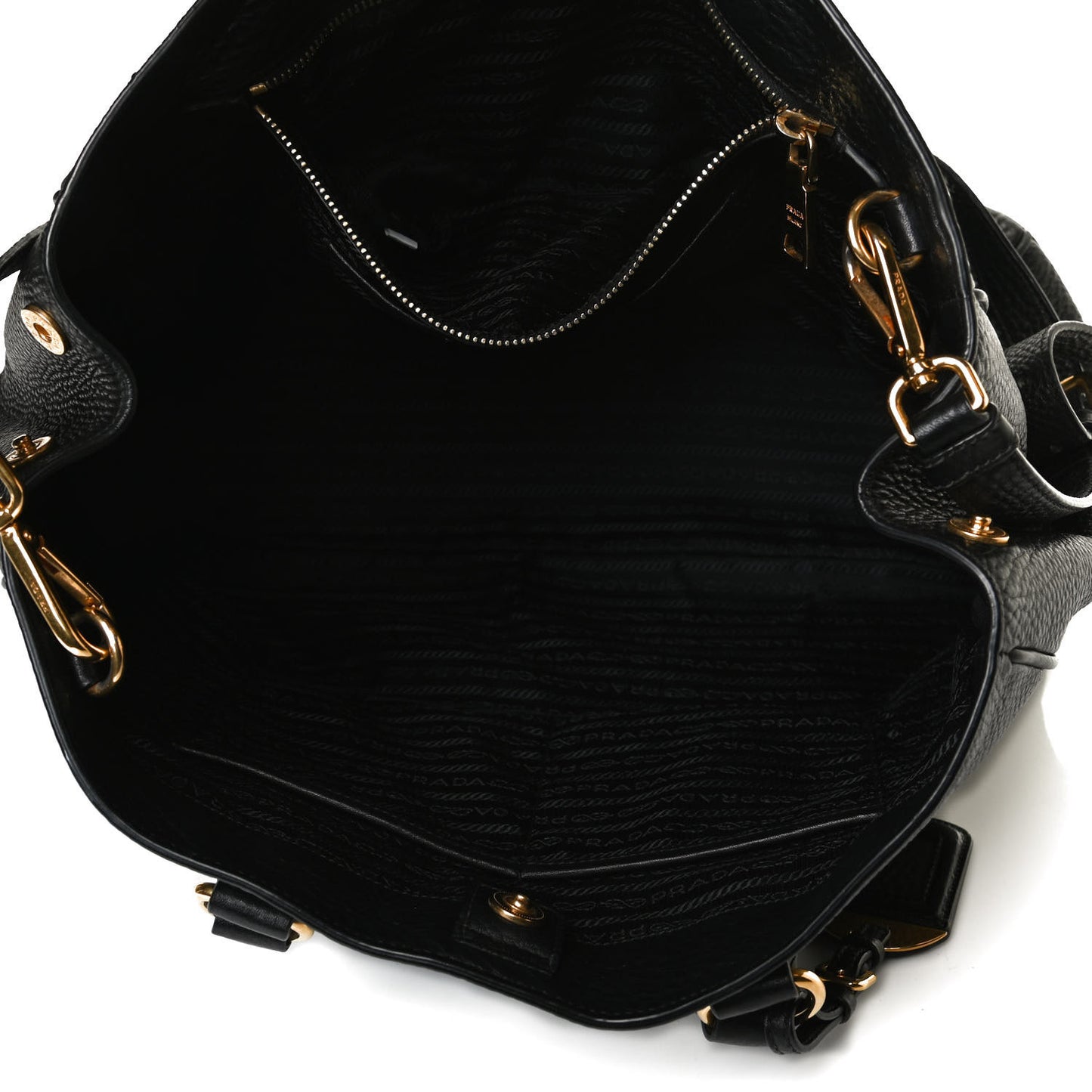 Vitello Daino Tote Black