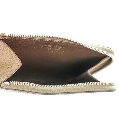 Celine Drummed Calfskin Half Zip Multifunction Coin Purse Souris 5 of 7