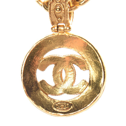 Chanel Chain CC Long Pendant Necklace Gold 5 of 6