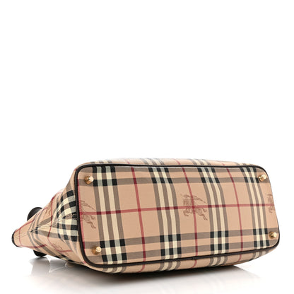 Burberry Haymarket Check Medium Regent Tote Chocolate 4 of 15