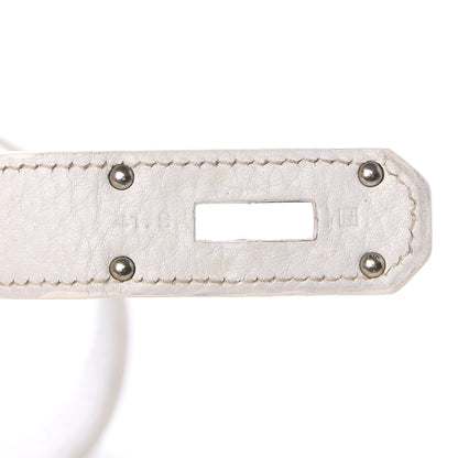 Hermes Taurillon Clemence Jypsiere 34 White 8 of 22