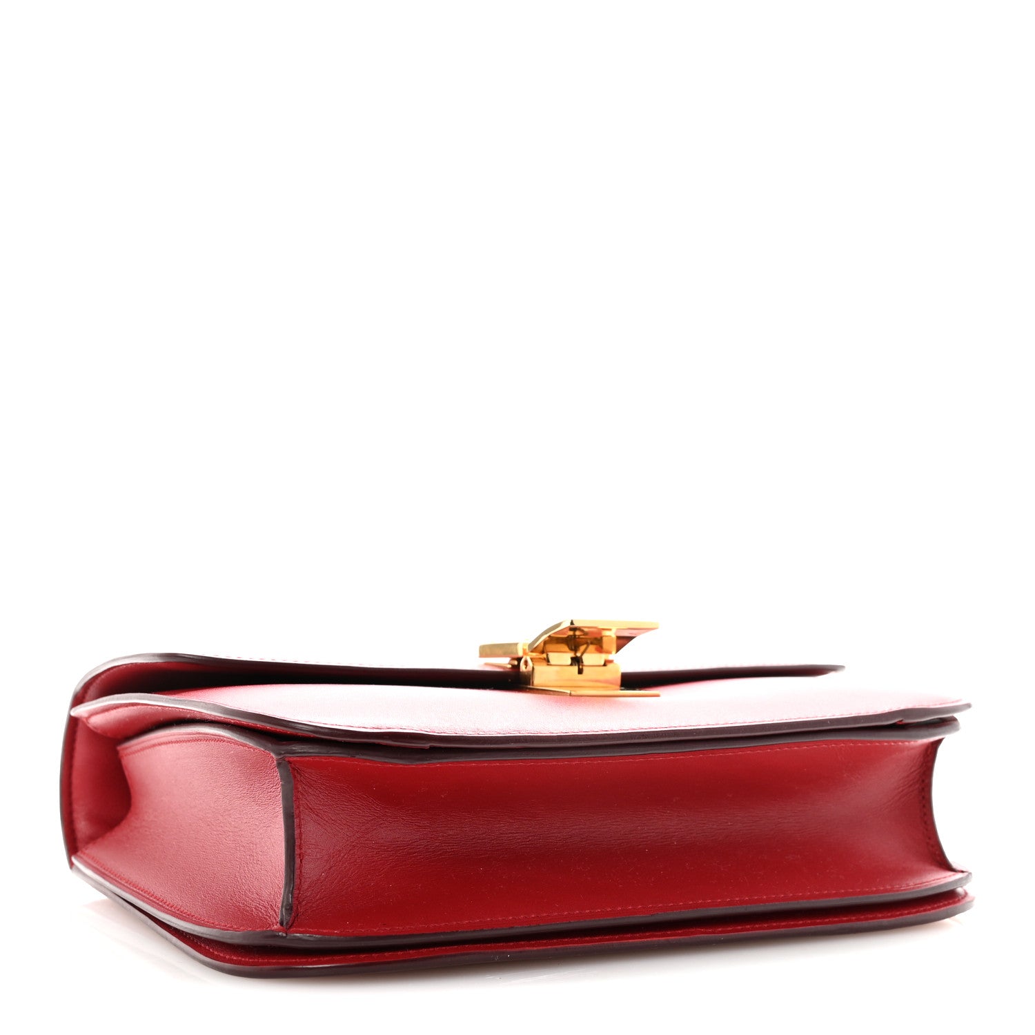 Celine Box Calfskin Medium Classic Box Flap Bag Red 4 of 9