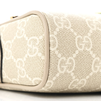 Gucci GG Supreme Monogram Textured Dollar Calfskin Mini Ophidia Shoulder Bag Beige Mystic White Oatmeal 9 of 12