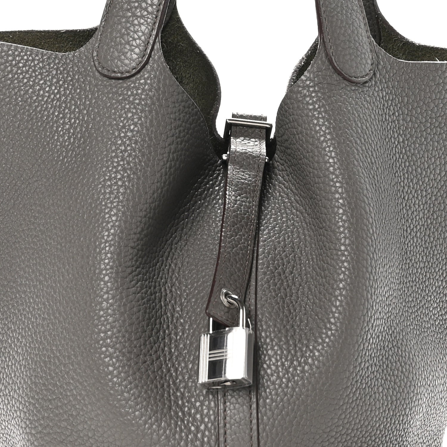Hermes Taurillon Clemence Picotin Lock 22 MM Etain 8 of 12