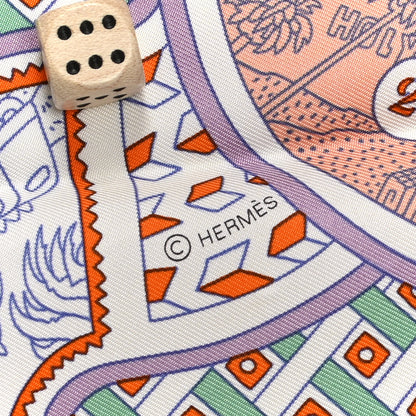 Hermes Silk Le Tour Du Monde En 63 Cases Scarf 90 3 of 12