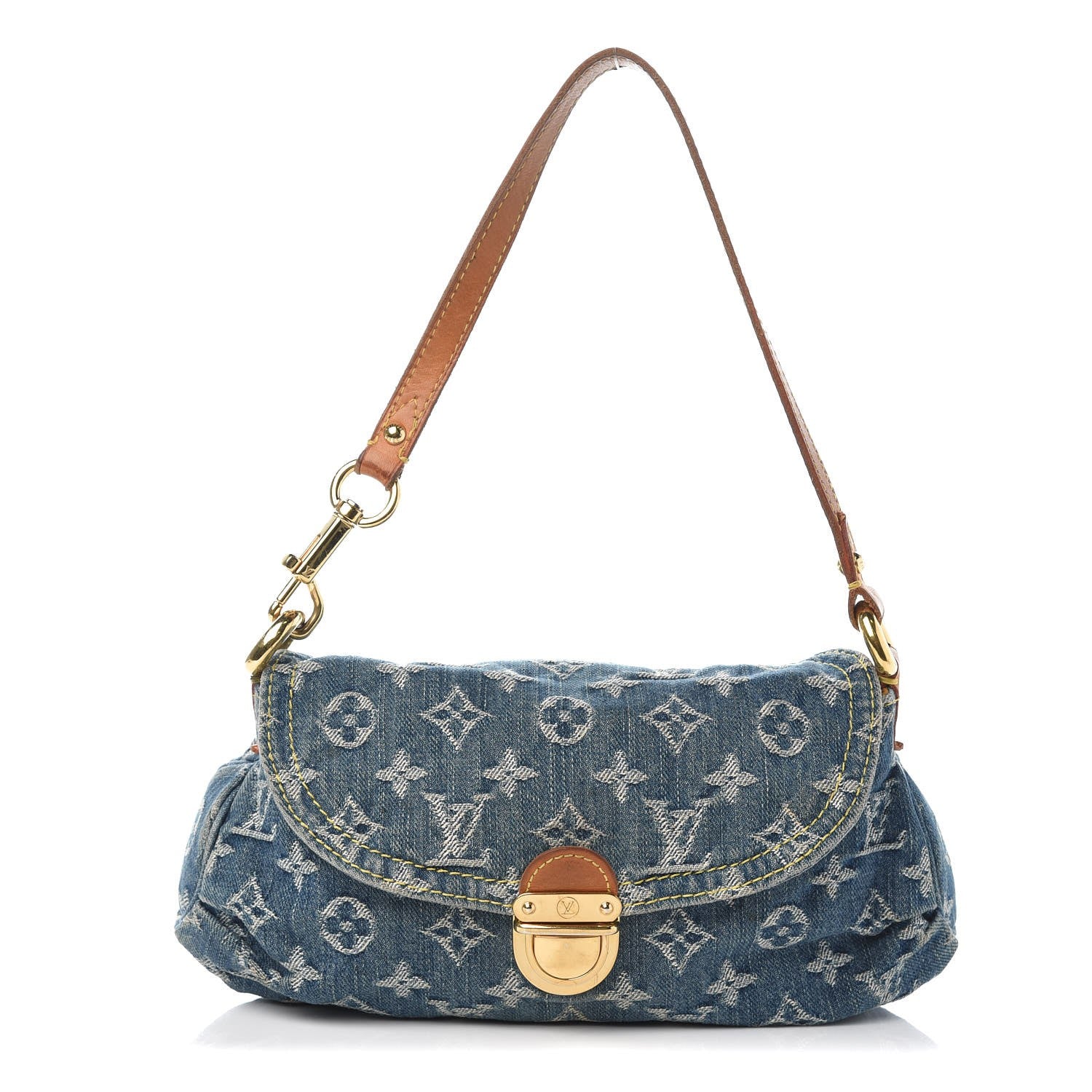 Louis Vuitton Monogram Denim Mini Pleaty Blue 1 of 9