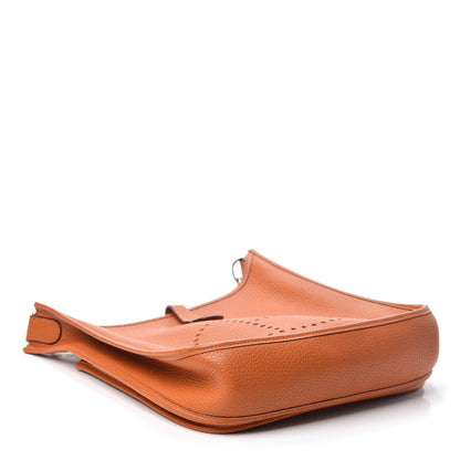 Hermes Taurillon Clemence Evelyne II PM Orange 4 of 9