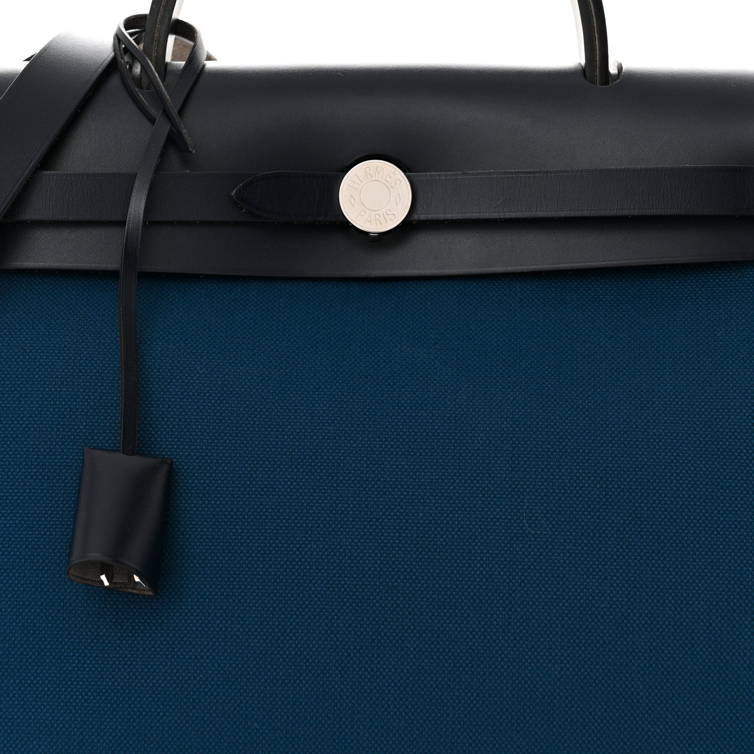 Hermes Toile Vache Hunter Herbag Zip Retourne 31 PM Black Blue De Malte 9 of 11